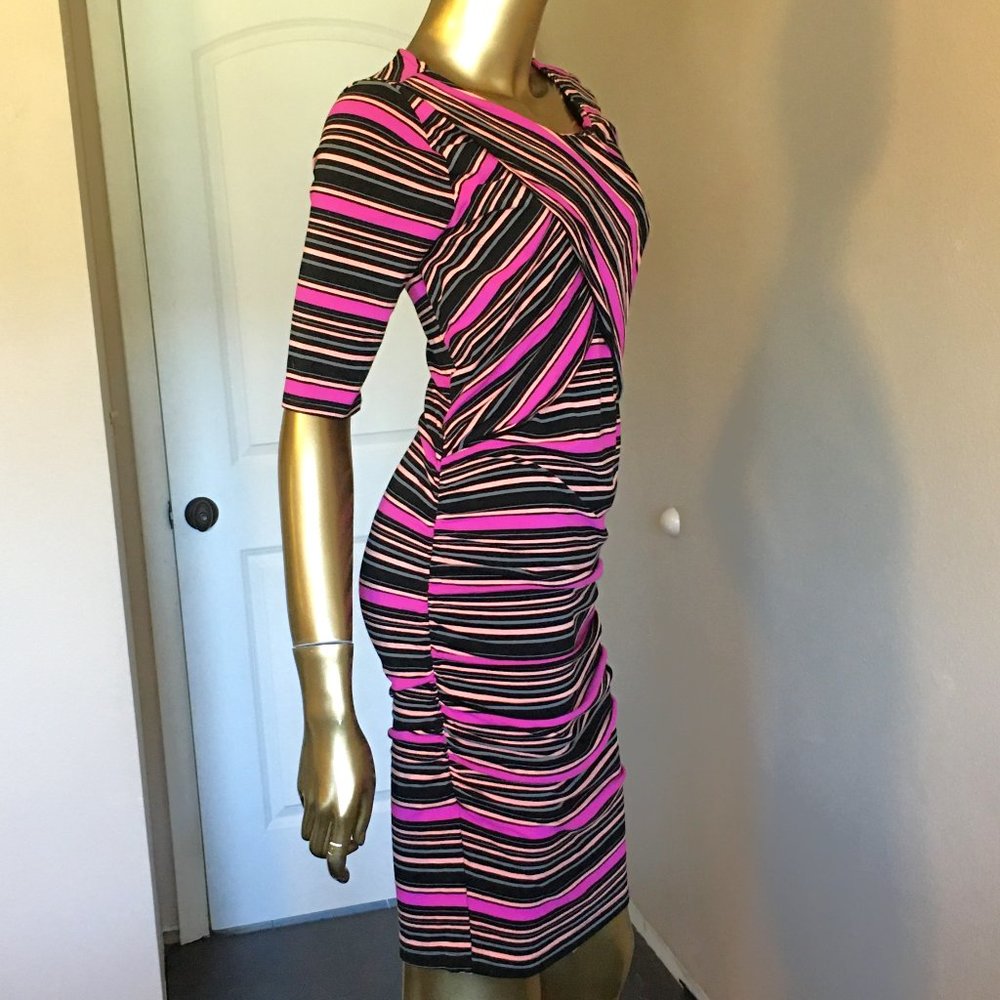 LIZ LANGE) MATERNITY 3/4 Sleeve Stretch Dress - Picture 5 of 9